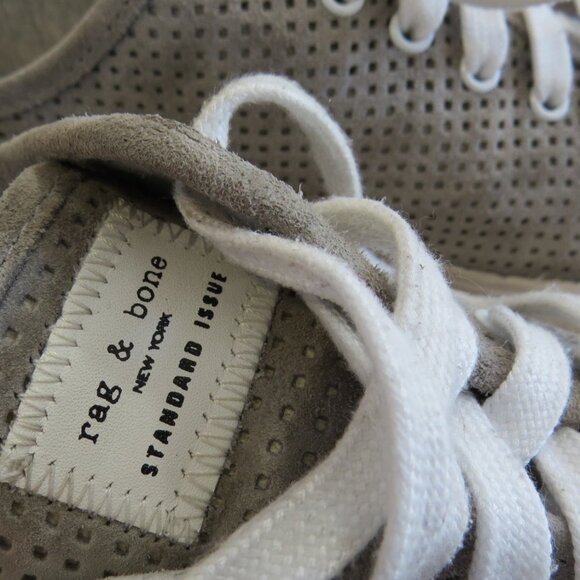 Rag & Bone Standard Issue Perforated Suede Leather Sneakers SIZE 39.5 (US 9.5) - Picture 9 of 12